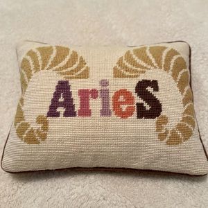 Jonathan Adler RARE Aries Needlepoint Pillow